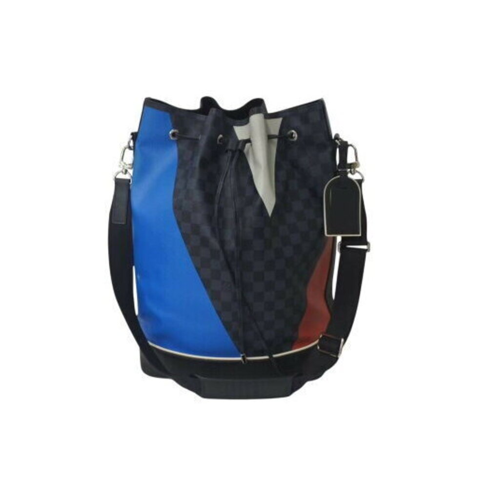 Louis Vuitton Marant Shoulder Bag Damier Cobalt Blue Leather